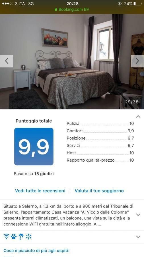 Casa Vacanza "Al Vicolo Delle Colonne" Salerno Zewnętrze zdjęcie